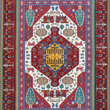 Load image into Gallery viewer, Special Tribal Handmade Hand-Knotted Sumack Wool Rug (Size 4.3 X 6.3) Cwral-9630