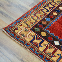 Load image into Gallery viewer, Hand-Knotted Red Caucasian Kazak Design 100% Wool Rug (Size 2.8 X 9.11) Cwral-9669