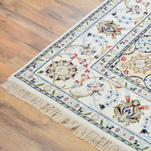 Load image into Gallery viewer, Hand-Knotted Fine Wool and Silk Traditional Nain Design Handmade Rug (Size 4.7 X 6.10) Cwral-9783