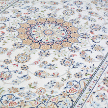 Load image into Gallery viewer, Hand-Knotted Fine Wool and Silk Traditional Nain Design Handmade Rug (Size 4.7 X 6.10) Cwral-9783