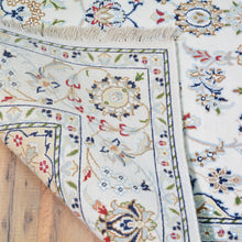 Load image into Gallery viewer, Hand-Knotted Fine Wool and Silk Traditional Nain Design Handmade Rug (Size 4.7 X 6.10) Cwral-9783