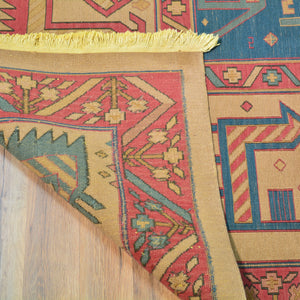Flatweave Soumak Fine Tribal Handmade Wool Rug (Size 11.4 X 14.6) Cwral-9933
