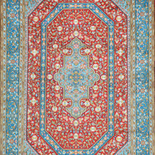 Load image into Gallery viewer, Hand-Knotted Traditional Design Kashmiri Silk/Silk Handmade Rug (Size 4.1 X 6.1) Cwral-9975