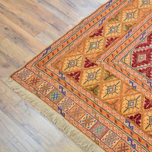 Load image into Gallery viewer, Multi-Weave Oriental Soumak Tribal Handmade Wool Rug (Size 5.5 X 6.9) Cwral-10002