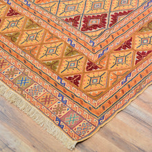 Load image into Gallery viewer, Multi-Weave Oriental Soumak Tribal Handmade Wool Rug (Size 5.5 X 6.9) Cwral-10002