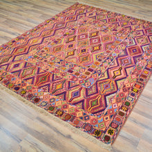 Load image into Gallery viewer, Multi-Weave Oriental Soumak Tribal Handmade Wool Rug (Size 5.0 X 6.5) Cwral-10008