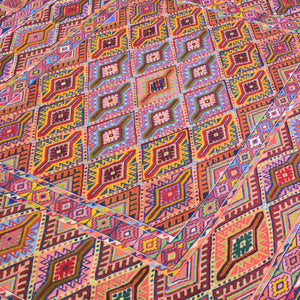 Multi-Weave Oriental Soumak Tribal Handmade Wool Rug (Size 4.9 X 6.5) Cwral-10011