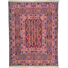 Load image into Gallery viewer, Multi-Weave Oriental Soumak Tribal Handmade Wool Rug (Size 4.10 X 6.3) Cwral-10017