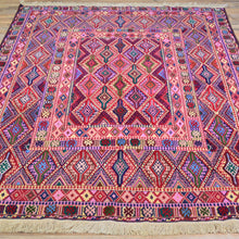 Load image into Gallery viewer, Multi-Weave Oriental Soumak Tribal Handmade Wool Rug (Size 4.10 X 6.3) Cwral-10017