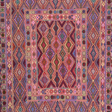 Load image into Gallery viewer, Multi-Weave Oriental Soumak Tribal Handmade Wool Rug (Size 4.10 X 6.3) Cwral-10017