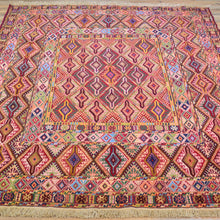Load image into Gallery viewer, Multi-Weave Oriental Soumak Tribal Handmade Wool Rug (Size 5.1 X 6.3) Cwral-10032