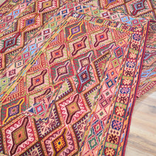 Load image into Gallery viewer, Multi-Weave Oriental Soumak Tribal Handmade Wool Rug (Size 5.1 X 6.3) Cwral-10032