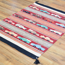 Load image into Gallery viewer, Hand-Woven Handmade Car Design Wool Rug (Size 2.4 X 3.4) Cwral-2013