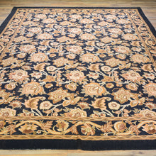 Load image into Gallery viewer, Chain-Stitch Kashmir Floral Design Handmade Wool Rug (Size 8.7 X 11.2) Cwral-2154