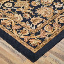 Load image into Gallery viewer, Chain-Stitch Kashmir Floral Design Handmade Wool Rug (Size 8.7 X 11.2) Cwral-2154