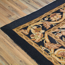 Load image into Gallery viewer, Chain-Stitch Kashmir Floral Design Handmade Wool Rug (Size 8.7 X 11.2) Cwral-2154