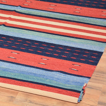 Load image into Gallery viewer, One Of A Kind Gabbeh Style Kilim Wool Rug (Size 9.7 X 12.2) Brral-2181