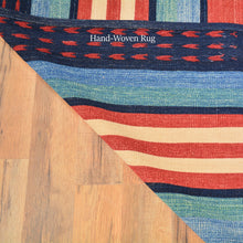 Load image into Gallery viewer, One Of A Kind Gabbeh Style Kilim Wool Rug (Size 9.7 X 12.2) Brral-2181