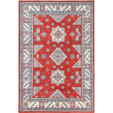 Load image into Gallery viewer, Hand-Knotted Caucasian Design Kazak Wool Handmade Rug (Size 6.0 X 8.8) Cwral-8583