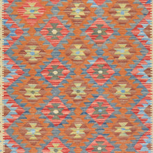 Load image into Gallery viewer, Hand-Woven Afghan Reversible Flatweave Kilim Wool Handmade Rug (Size 5.1 X 6.5) Brral-2991