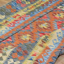 Load image into Gallery viewer, Hand-Woven Afghan Reversible Flatweave Kilim Wool Handmade Rug (Size 5.1 X 6.5) Brral-2991