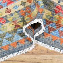 Load image into Gallery viewer, Hand-Woven Afghan Reversible Flatweave Kilim Wool Handmade Rug (Size 5.1 X 6.5) Brral-2991