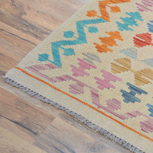 Load image into Gallery viewer, Hand-Woven Afghan Tribal Mimana Kilim Wool Rug (Size 10.2 X 16.0) Brrsf-591