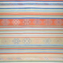 Load image into Gallery viewer, Hand-Woven Oriental Stripes Design Sumak Kilim Handmade Wool (Size 8.3 X 9.11) Cwrsf-6033