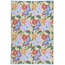 Load image into Gallery viewer, Chain-Stitched Butterfly Design Handmade Wool Rug (Size 4.0 X 6.0) Brrsf-912