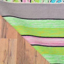 Load image into Gallery viewer, Hand-Woven Striped Design Handmade Cotton Rug (Size 3.10 X 6.0) Brrsf-963