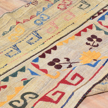 Load image into Gallery viewer, Hand-Woven Suszani Afghan Floral Handmade Wool Flatweave Rug (Size 4.6 X 6.1) Cwral-1059