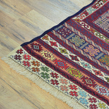 Load image into Gallery viewer, Soumak Fine Tribal Traditional Handmade Wool Afghan Rug (Size 3.11 X 6.2) Cwral-1086