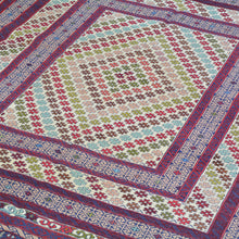 Load image into Gallery viewer, Soumak Fine Tribal Traditional Handmade Wool Afghan Rug (Size 3.11 X 6.2) Cwral-1086