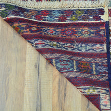 Load image into Gallery viewer, Soumak Fine Tribal Traditional Handmade Wool Afghan Rug (Size 3.11 X 6.2) Cwral-1086