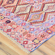 Load image into Gallery viewer, Tribal Handmade Geometric Design Multi-Weave Wool Rug (Size 4.5 X 5.11) Cwrsf-1140