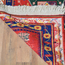 Load image into Gallery viewer, Soumak Weave Geometric Design Handmade Wool Rug (Size 5.2 X 7.5) Brrsf-1320