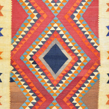 Load image into Gallery viewer, Hand-Woven Persian Kilim Geometric Design Handmade Wool Rug (Size 4.10 X 8.6) Brrsf-1380