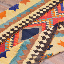 Load image into Gallery viewer, Hand-Woven Persian Kilim Geometric Design Handmade Wool Rug (Size 4.10 X 8.6) Brrsf-1380