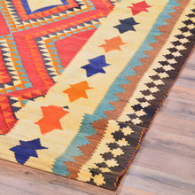 Load image into Gallery viewer, Hand-Woven Persian Kilim Geometric Design Handmade Wool Rug (Size 4.10 X 8.6) Brrsf-1380