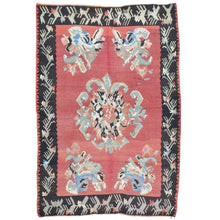 Load image into Gallery viewer, Hand-Woven Turkish Besarabian Kilim Flatweave Handmade Wool Rug (Size 4.11 X 7.0) Brrsf-1383
