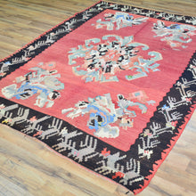 Load image into Gallery viewer, Hand-Woven Turkish Besarabian Kilim Flatweave Handmade Wool Rug (Size 4.11 X 7.0) Brrsf-1383