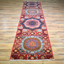 Load image into Gallery viewer, Hand-Knotted Peshawar Mamluk Design 100% Wool Rug (Size 2.6 X 10.3) Brrsf-1869