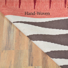 Load image into Gallery viewer, Hand-Woven Flatweave Navajo Style Handmade Wool Rug (Size 9.0 X 12.0) Cwral-2157
