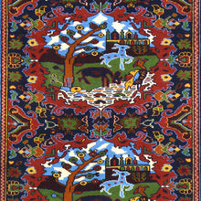 Load image into Gallery viewer, Hand-Knotted Afghan Tribal Pictorial Handmade Wool Rug (Size 4.2 X 6.1) Brral-4884