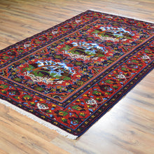 Load image into Gallery viewer, Hand-Knotted Afghan Tribal Pictorial Handmade Wool Rug (Size 4.2 X 6.1) Brral-4884