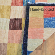 Load image into Gallery viewer, Hand-Knotted New Gabbeh Design Wool Area Rug (Size 4.2 X 6.4) Brral-798