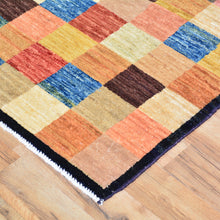 Load image into Gallery viewer, Hand-Knotted New Gabbeh Design Wool Area Rug (Size 4.2 X 6.4) Brral-798