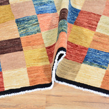 Load image into Gallery viewer, Hand-Knotted New Gabbeh Design Wool Area Rug (Size 4.2 X 6.4) Brral-798