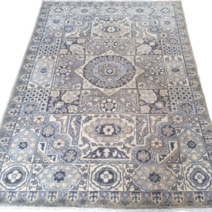 Hand-Knotted Egyptian Mamluk Design Wool Rug (Size 4.0 X 5.11) Brrsf-633