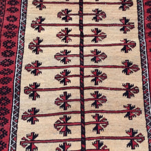 Load image into Gallery viewer, Oriental Hand-Knotted Afghan Baloch Prayer Handmade Wool Rug (Size 2.6 X 4.7) Cwrsf-1773